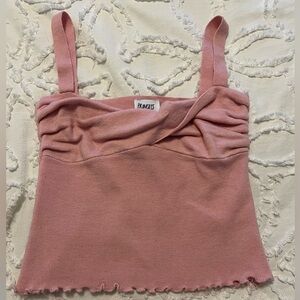 Dalma Twist Pink Tank Top- Princess Polly